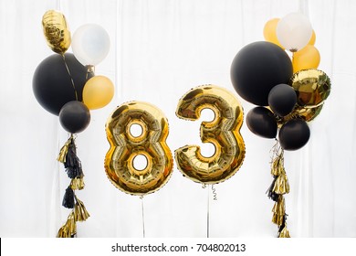 Decoration for 83 years birthday, anniversary - Shutterstock ID 704802013