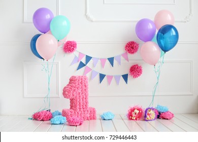decoration for first birthday smash the cake