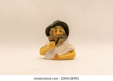 decoration object man with pipe