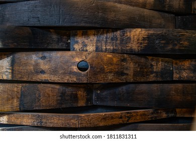 Decoration from old part of whiskey cask