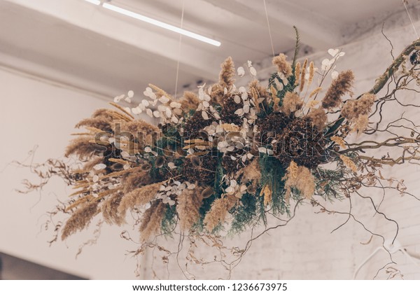 Decoration On Ceiling Dried Flowers Stock Photo Edit Now