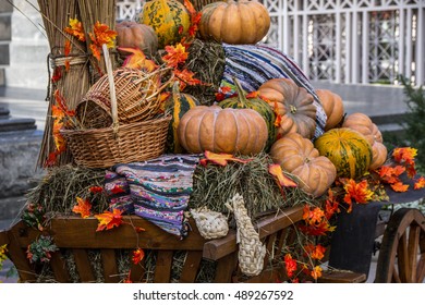 Decoration with pumpkin