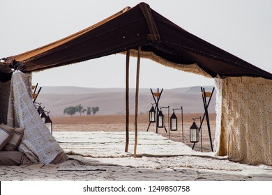 Decoration For A Wedding Party In The Desert, Morocco