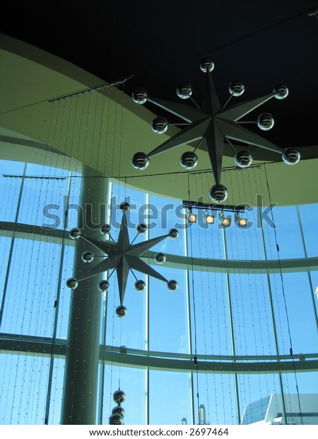 Decorations Hanging Ceiling Mall New Jersey Stock Photo