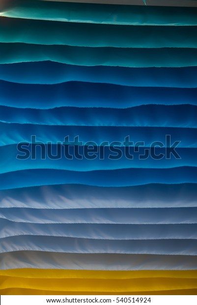 Decorations On Ceiling Colorful Fabric Hang Stock Photo Edit Now