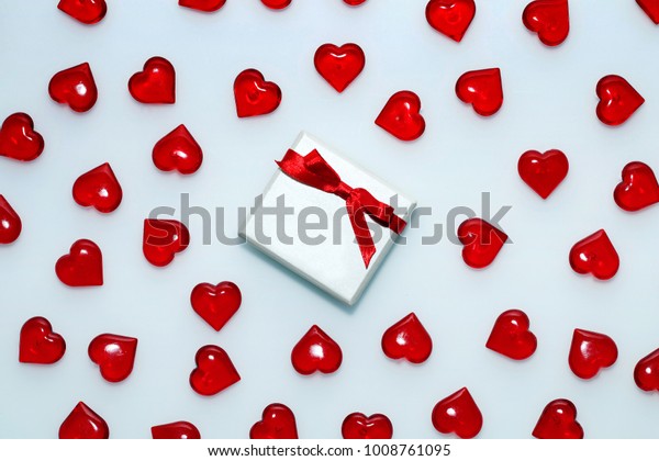 Decorations St Valentines Day Gift Box Stock Image Download Now