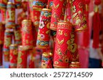 Decorations for the vietnamese and chinese new year at a shop in Cholon, the chinese district.