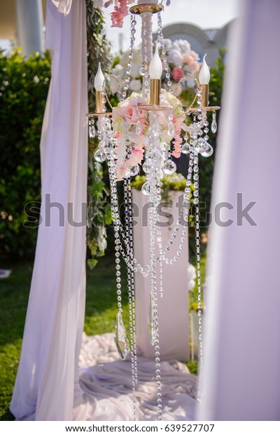Decorations Wedding Reception Stock Photo Edit Now 639527707