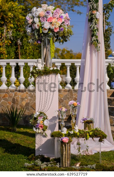 Decorations Wedding Reception Stock Photo Edit Now 639527719