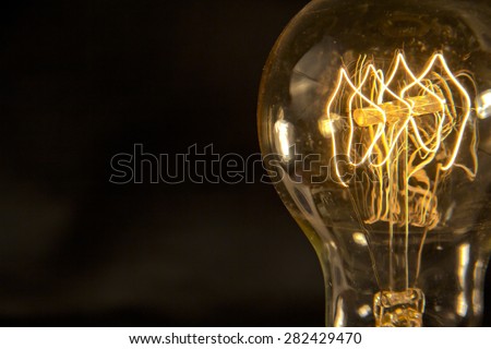 Decorative antique edison style filament light bulb