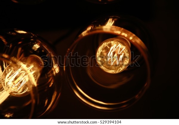 Decorative Antique Edison Style Filament Light Stock Photo Edit