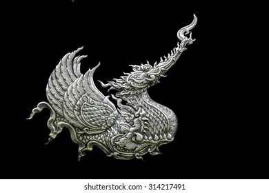 Decorative Art Of Lanna Thai. Silver Engraving.