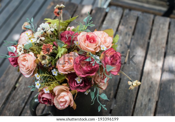 Decorative Artificial Flowers Vase Stock Photo Edit Now 193396199