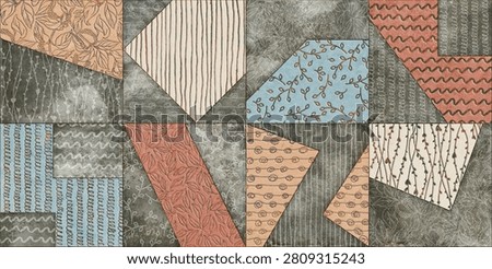 decorative artwork design for ceramic wall tile