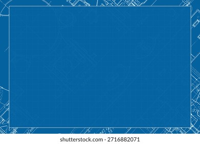 Decorative blueprint frame background texture