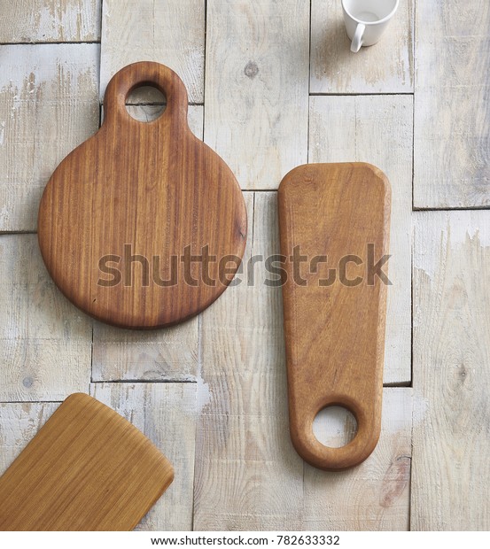 Decorative Chopping Board Style Wood Background Stock Photo Edit