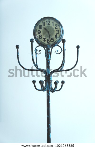 Decorative Clock Coat Rack Stock Image Download Now