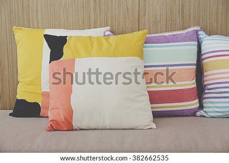 Decorative colorful comfortable pillow 