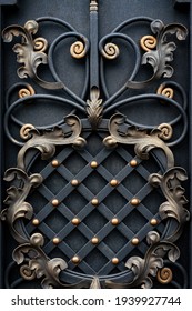 decorative forged elements for processing modern metal gates