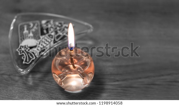 Decorative Glass Lamp Aromatic Oil Ornate Stock Photo Edit Now