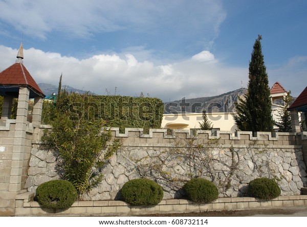 Decorative Grey Fence Form Ball Located Stock Photo Edit Now