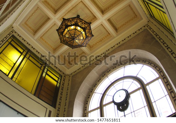 Decorative Hanging Light Pendant Inside Entrance Stock Photo Edit