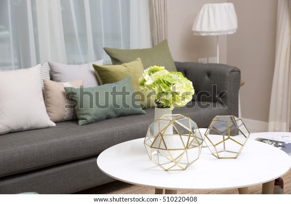 Decorative Item Flower Vase On Table Stock Photo Edit Now 510220408