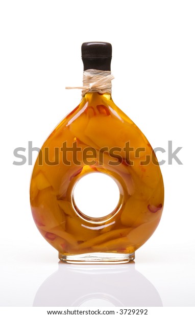 Decorative Jar Filled Vinegar Fruit Stock Photo Edit Now 3729292