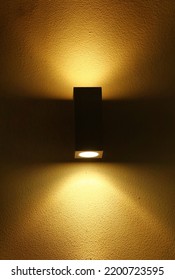 Decorative LED Wall Lamp Casting Light On The Wall