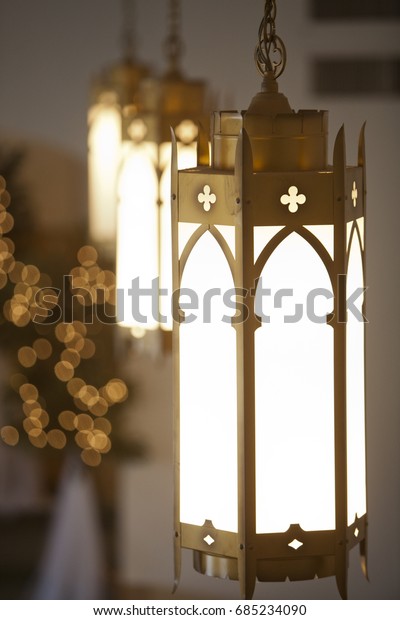 Decorative Light Hanging Ceiling Church Stock Photo Edit Now