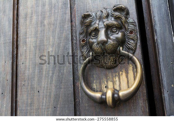 Decorative Lion Head Door Knob On Stock Image Download Now