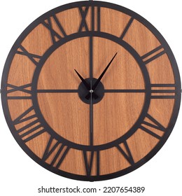 Decorative Mdf Cutting Rounded Frame Wall Clock