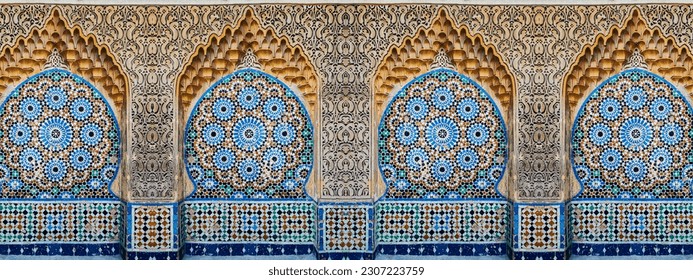 Decorative Moroccan Water Fountain in Tangier

