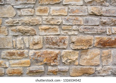 Decorative natural facing stone – sandstone, wall fragment