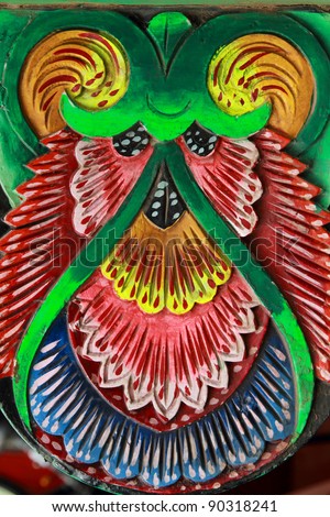 Decorative painting work on Indian trucks