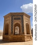 Decorative pavilion within the Kalon Mosque complex in Bukhara, Uzbekistan 
