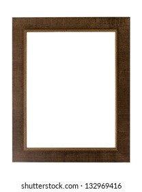 Decorative photo frame isolated on white background