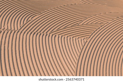 Decorative plaster is creating a wavy pattern, perfect for backgrounds and textures