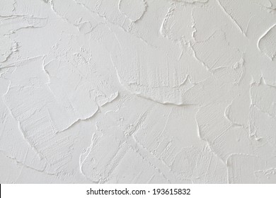 Decorative plaster effect on wall
