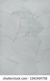 Decorative Plaster Wall Finish Texture, Modern Urban Wavy Overlapping Concentric Circle Pattern Background