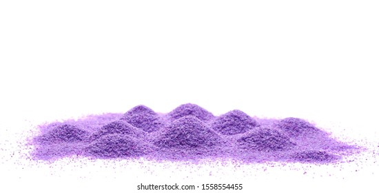 Decorative purple sand pile, isolated on white background - Powered by Shutterstock