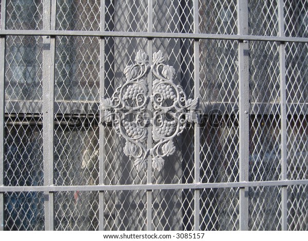 Decorative Security Bars On Window Stock Photo Edit Now 3085157