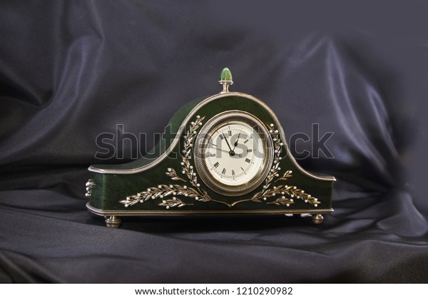 Decorative Table Clock Isolated Roman Numeral Stock Photo Edit