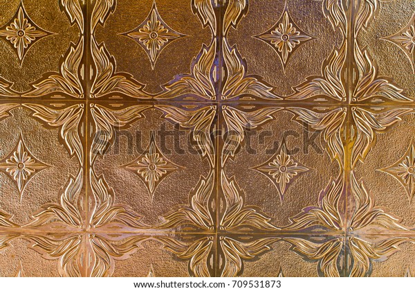 Decorative Tin Tile Metallic Wall Covering Stock Photo Edit Now