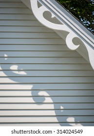 Decorative Trim On House In Martha's Vineyard With Repetitive Shadow