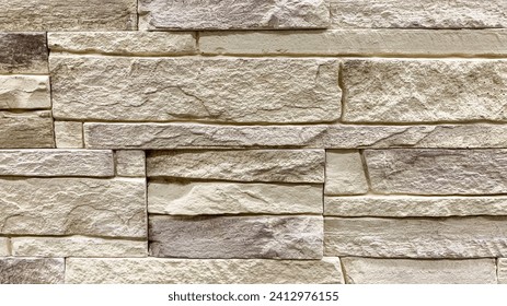 decorative wall made of decorative stone