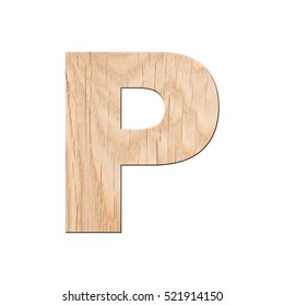 3d Decorative Wooden Alphabet Capital Letter Stock Illustration ...