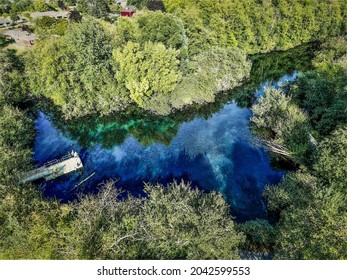 Decoursey Lake Fishing Dock. Fully Surrounded By Beauty.  