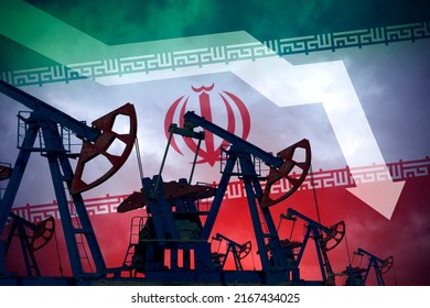 Decrease In Oil Production In Iran. Economic Crisis, Fuel Default. Rejection Of Hydrocarbons. Oil Supplies Are Down In Tehran