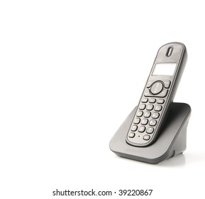 Dect Cordless Phone Isolated On Withe Background